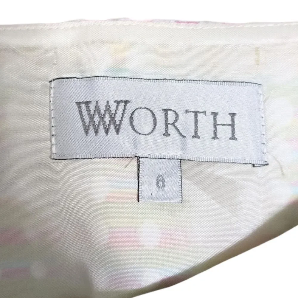 WORTH Pastel Rainbow Dots Easter Pencil Skirt 8